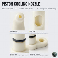 Buse de refroidissement de piston haute précision 3013591 pour moteur diesel NT855, pièces de rechange pour révision, jet de pulvérisation d'huile
