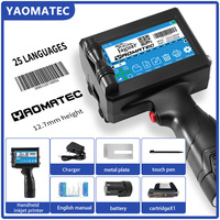 Yaomatec 12.7mm Machine de codage par lots Imprimante à jet d'encre portable Machine de codage d'impression pour l'impression et le codage de petites quantités