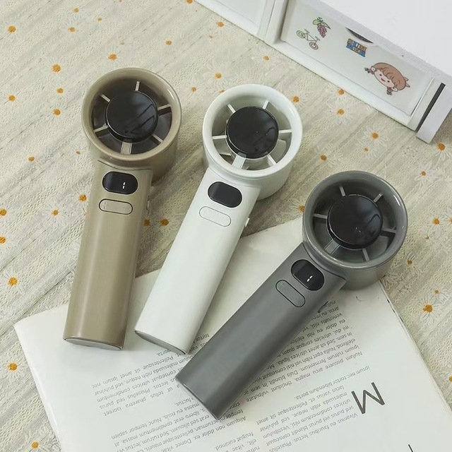 High Speed Cooling Hand Held Mini Rechargeable Turbo Battery-Powered Brushless Motor Fan for Household & Car Use