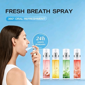 Spray Bucal Sin Alcohol ni Azúcar con Extracto Natural de Melocotón Blanco, Refrescante Bucal, Etiqueta Privada OEM, Portátil, Duración de 12 Horas - Product Image 5