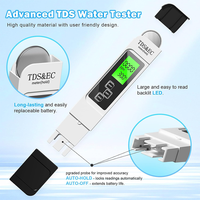 Testeur d'eau numérique 4-en-1 TDS/EC/Température, kit de test de la qualité de l'eau pour l'eau potable, la piscine, l'hydroponie et l'aquarium