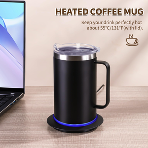 Chauffe-tasse intelligent personnalisé avec logo, chauffe-tasse sans fil, contrôle intelligent de la température, tasse à café auto-chauffante pour les voyages - Product Image 3