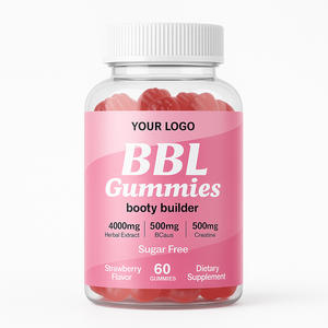 Gummies BBL à succès, complément nutritionnel sportif, extrait d'herbes 4000 mg, végétalien, gummies BBL, créatine, gummies pour développer les fesses - Product Image 1