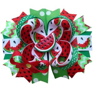 กิ๊บติดผมสีรุ้ง Bubu โบว์ติดผมรูปการ์ตูน bubus โบว์แตงโมฤดูร้อนอุปกรณ์แต่งผมสำหรับเด็กวัยหัดเดิน - Product Image 5