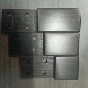 Solid Pine Wood <b>Board</b> Rectangle <b>Black</b> Painted Drilled For Industrial Projects BH901C - Product Image 2