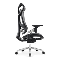 Nouveau design noir dossier haut 4D accoudoir ergonomique exécutif patron pleine maille ordinateur Silla chaises de bureau à domicile chaise moderne bureau