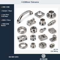 Pièces usinées CNC sur mesure résistantes à la corrosion, fournisseur OEM, précision 0,005 mm, ISO 9001, fraisage CNC, fil d'acier inoxydable 316, électroérosion 3D pour