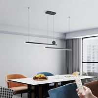 Luminaire linéaire LED en aluminium personnalisé, moderne, suspendu, pour bureau, supermarché, à intensité variable