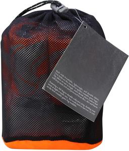 Ensemble de sacs de rangement à cordon de serrage orange, bande réfléchissante, en nylon, réutilisables, pour le camping en plein air, le linge, les voyages, sacs organisateurs - Product Image 4