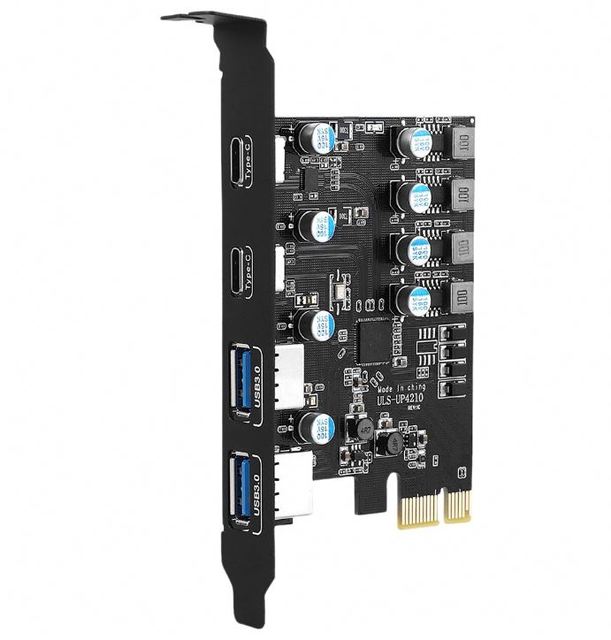 pci express pci e Card 2Port USBA/ USBC 5Gbps USB3.2 Gen1 USB3.0 PCIE Card Expansion Add on Card Adapter e pci