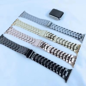 Bracelet de montre Apple Watch en métal, style professionnel, finition brillante, affichant un style professionnel avancé, bracelet pour Iwatch - Product Image 2