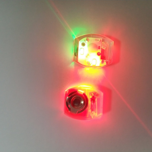 Top Selling Durable Led Waterproof Vibration-sensitive Flash Light Shoes Red Green Blue Color CR1216 Battery DC3V 10000 Hours