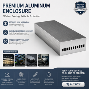 Composant usiné anodisé personnalisé de la série 6000 pour la gestion thermique industrielle, dissipateur de chaleur en aluminium extrudé - Product Image 2