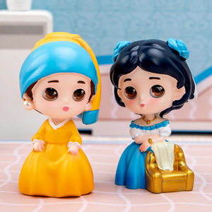 Yu Mo Craft - Figurine de fille de peinture célèbre en boîte mystère - Lot de 6 pièces - Cadeau de collection pour enfants de 8 à 13 ans - Product Image 3