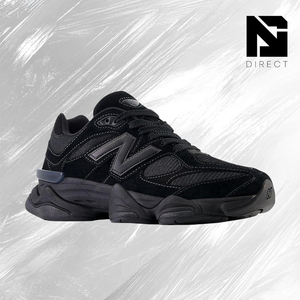 New Balance 9060 Triple Black Suede, baskets d'entraînement originales de créateur, chaussures décontractées de luxe - Product Image 3
