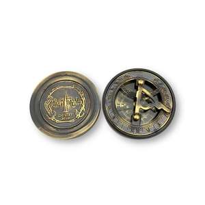 Sundial Compass Vintage Nautical Office Decor And Accessories Timeless Decorative Instrument For <b>Desk</b> <b>Shelf</b> Study And Library - Product Image 1