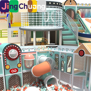 Castillo de Juegos Infantil con Tobogán Interior, Trampolín, Área de Arena <span class=keywords><strong>y</strong></span> Bolsa de Juego Suave para Educación Temprana <span class=keywords><strong>y</strong></span> Actividades entre Padres e Hijos - Product Image 1