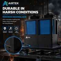 50kw 100kw Hava Su DC Inverter Ticari Yüzme Havuzu Isı Pompası Titanyum Isı Eşanjörü R410A Otel Kullanımı Enerji Sınıfı