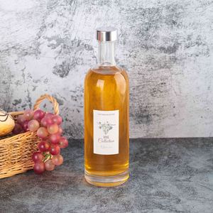 Venta al por mayor claro <span class=keywords><strong>Absenta</strong></span> Tequila vino bebida contenedor 500ml vacío redondo Brandy whisky licor <span class=keywords><strong>botella</strong></span> de vidrio con tapa de rosca - Product Image 2