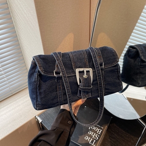 Ultime Borse a Tracolla in Denim per Donna, Fodera in Poliestere, Chiusura con Cerniera, Manico Singolo, Design Impermeabile alla <span class=keywords><strong>Moda</strong></span> - Product Image 4