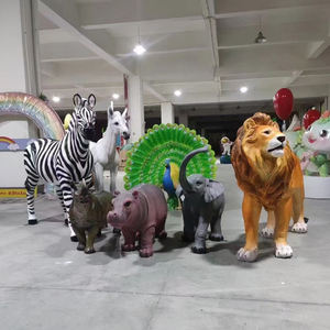 Décoration d'anniversaire, ballon en fibre de verre, résine, girafe, lion, éléphant, ours polaire, figurine, <span class=keywords><strong>sculpture</strong></span> pour la décoration de fête de Noël - Product Image 2