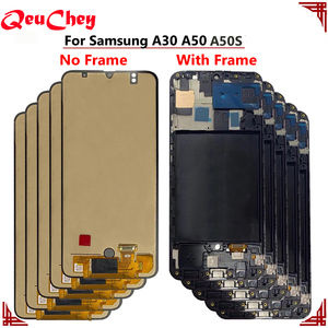 Vente en gros d'écrans LCD pour <span class=keywords><strong>Samsung</strong></span> A30 A305 A305F, assemblages d'écrans tactiles pour A50 <span class=keywords><strong>A505</strong></span> A505F, A50s A507 (sans ou avec cadre) - Product Image 1