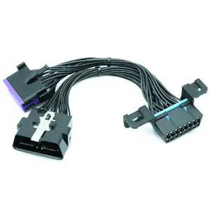 16-Pins Vrouw Naar Man/Vrouw Verlengkabel OBD-II Diagnostische Link Connector Obd2 Splitter Adapter Kabel Volkswagen En Buick