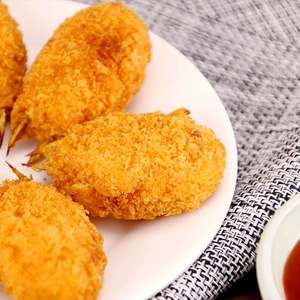 Vente <span class=keywords><strong>en</strong></span> <span class=keywords><strong>gros</strong></span> d'aliments de rue asiatiques Snack Frozen Fried Crab <span class=keywords><strong>Croquette</strong></span> Griffe de crabe panée avec vraie pince pour restaurant - Product Image 3