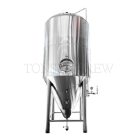 Cuve de Fermentation Conique en Acier Inoxydable de Haute Qualité 50T 60T 70T pour Bière