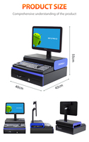Sistema POS Anypay Zhongji AO10 Android de 15.6 Pulgadas, Intel Quad-Core 2.41GHz, 8GB RAM/128GB Almacenamiento, 2 Años de Garantía, Color Metalizado/Negro