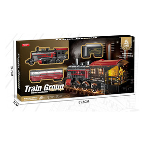 Tren de juguete pista de alta velocidad ferrocarril estacionamiento modelo niños niño tren de vapor eléctrico <span class=keywords><strong>regalo</strong></span> de Navidad - Product Image 6