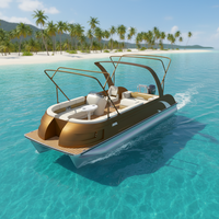 Bateau de pêche et de sports nautiques en aluminium de luxe de 8.2m avec quai flottant Bateaux à passagers
