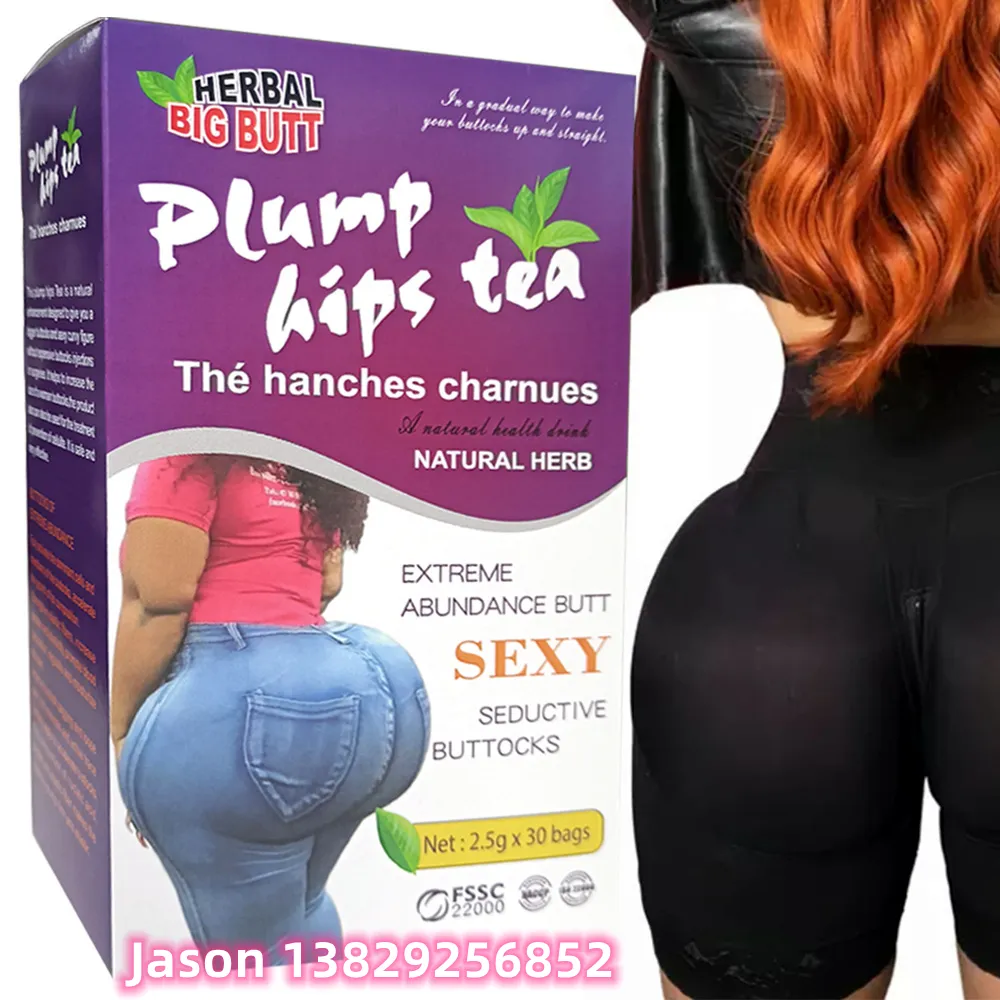 Oem Plump Hip grande Butt chá Enhancement Nádega chá Refirmando Abundante suplementos bunda personalizado private label hip up chá