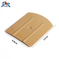 Raclette de gros pour film de carrosserie et de vitres de voiture, en PP, forme arquée et carrée, outils de pose de film pour surface incurvée de poignée de porte