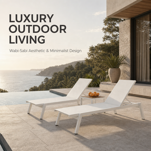 Chaise longue d'<span class=keywords><strong>extérieur</strong></span> moderne en <span class=keywords><strong>aluminium</strong></span>, 5 positions réglables, résistante aux UV, anti-rouille, pliable, pour piscine et jardin - Product Image 1