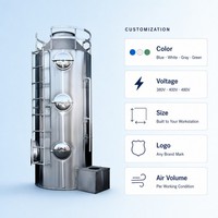 Système de Lavage Humide Industriel Personnalisé en Acier Inoxydable à Haute Efficacité pour l'Élimination des Gaz, Poussières et Odeurs – Vente Directe Usine OEM