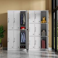 Casier en acier à compartiment unique |   Armoire de rangement en métal étroite, haute, réglable et verrouillable, durable, pour hôtels et hôpitaux