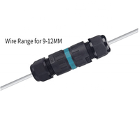 Câble d'alimentation étanche en cuivre M20 à 2 conducteurs, prise d'aviation en nylon mâle IP68 25A 450V, connecteur de charge résistant aux hautes températures