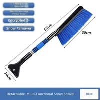 Brosse à neige et grattoir à glace en acier inoxydable extensible pour voiture, détachable, pour pare-brise, anti-givre, approvisionnement en gros usine