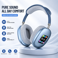 Casque sans fil Bluetooth pliable avec écran tactile, son stéréo BT, basses profondes, casque de jeu TWS, écouteurs HIFI pour la musique