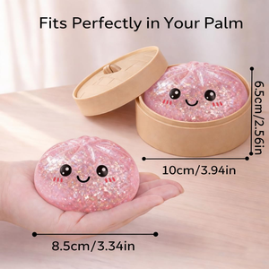 Factory Price Dumplings Steamed Bun Relief Toy Stress Relief Toys Food with Mini Steamer Kit for Favor Party Supplies - Product Image 2
