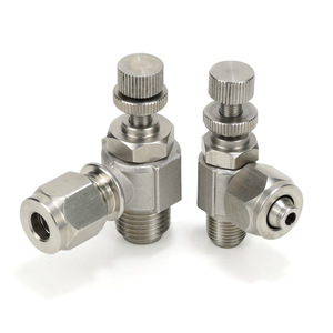 Válvula de Estrangulamiento Neumática de Acero Inoxidable 304 Sayu, Conexión de Compresión Roscada de Liberación Rápida, Resistente a Alta Presión - Product Image 3