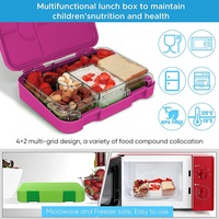 Boîte à lunch rectangulaire pour enfants de haute qualité, compatible micro-ondes, écologique, fabriquée en Chine