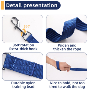 OEM <span class=keywords><strong>10ft</strong></span> 15ft 30ft <span class=keywords><strong>Collar</strong></span> de entrenamiento para perros Correa Set Nylon al aire libre Plomo largo para la playa Patio Camping Natación Estilo simple - Product Image 3