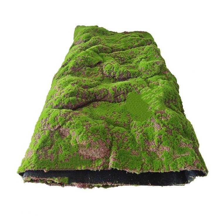 Green The large drum is covered with earth-colored moss