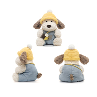 Peluche chien mignon habillé avec petite abeille, coussin de sommeil doux, jouet en peluche, cadeau d'anniversaire personnalisé pour enfants