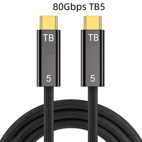 Câble USB4 DFX 120 Gbps 1M 240W Câble coaxial TB5 compatible avec E-Marker pour Apple MacBook Pro Mac Studio SSD externe