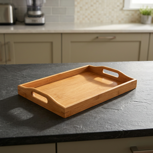 Plateau de service en bois avec poignée, non fini, pour usage résidentiel - Product Image 2