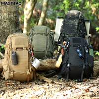 Sac à dos tactique MASTTAC MS7502 en nylon 500D avec cadre externe, 25L, étanche, fermeture éclair MOLLE, fermeture à fermoir, chasse, sports de plein air
