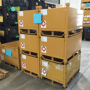 Contenedores de acero metálicos apilables plegables para transporte automotriz - Product Image 2